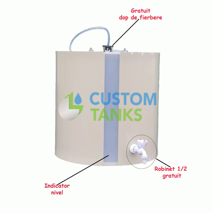 Butoi vin polipropilena 150 Litri